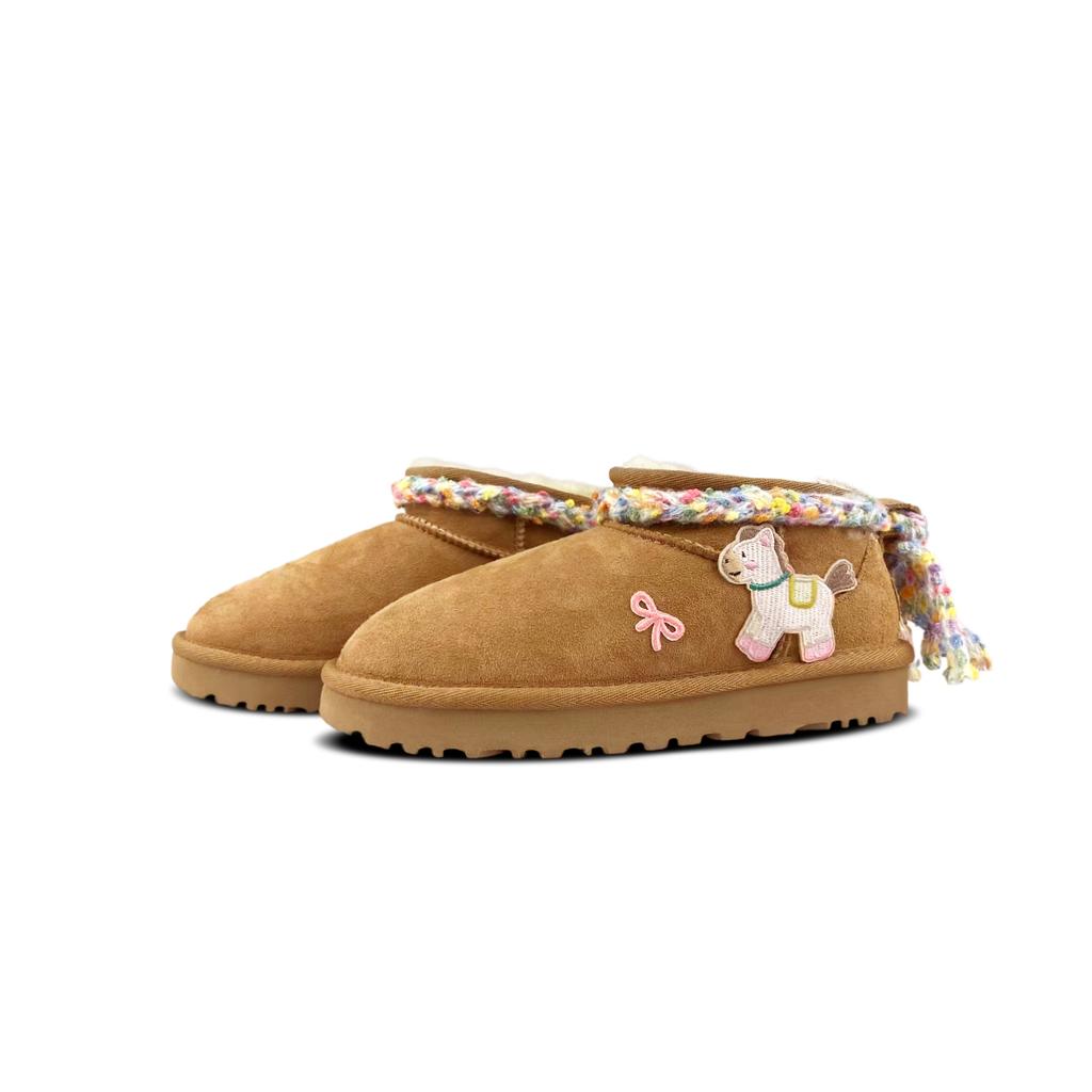UGG CLASSIC ULTRA MINI Sheepskin Thermal Slip Resistant Thermal Slip Resistant 1116109-CHE(Team40-SBOX)