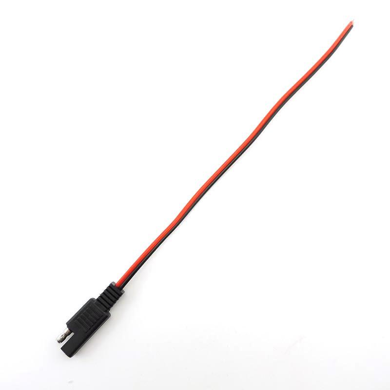 2 pin 30CM 10A 18AWG SAE napájecí kabel konektoru Automobilový prodlužovací kabel SAE měděný kabel Rychlé odpojení Solární panel Kabel kabelu