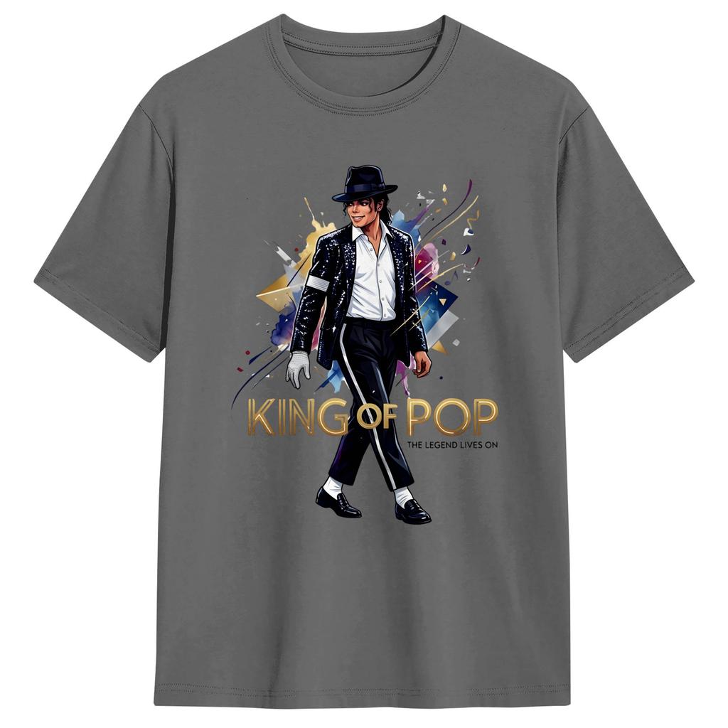 MMichael JJackson King Of Pop T Shirt Summer Y2K Fun TShirts Cotton Hipster Tee Shirt For Unisex Casual Top Tees