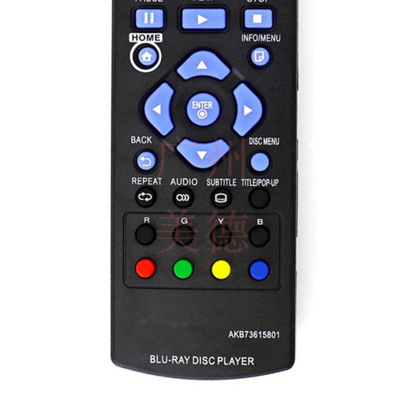 Mando a distancia compatible para reproductor de DVD Blu-ray LG (Modelo: AKB73615801)