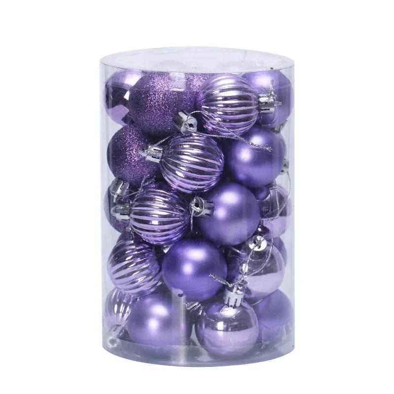4CM Christmas Ball Box Set Available Lightweight Holiday Christmas Tree Ornament Decorations Christmas Decorations 34PCS/Box