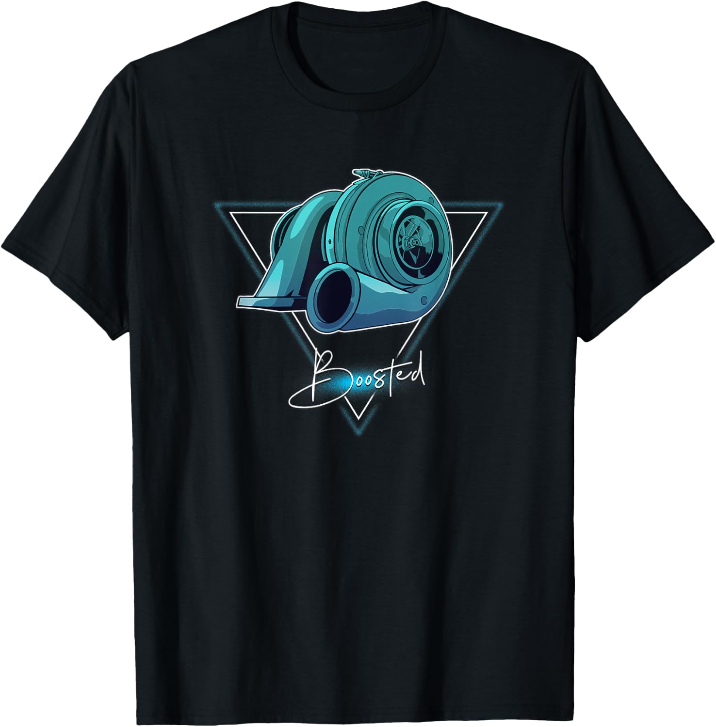 Turbo Car Boosted Retro Vaporwave Turbo Boost Racing T-Shirt XL