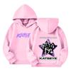 Kids Long Sleeve Letter Print Pullover Hoodie Loose Fit Casual Sweatshirt for Boys and Girls