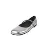 Retro Literary Fairy Style Mary Jane Shoes 2025 Spring and Summer New Square Head Flat Bottom Word with Mary Jane Shoes