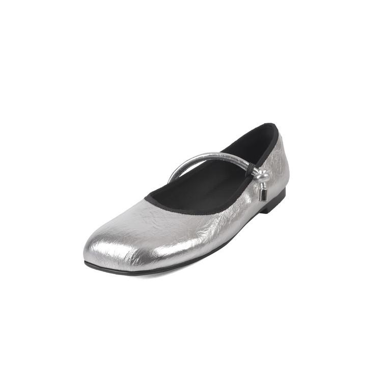 Retro Literary Fairy Style Mary Jane Shoes 2025 Spring and Summer New Square Head Flat Bottom Word with Mary Jane Shoes