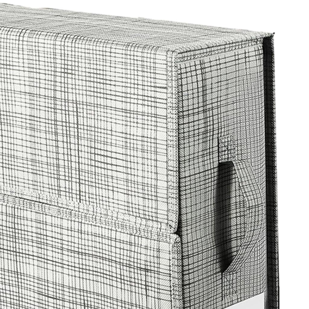 Bed Sheet Set Organizer Fabric Storage Bins Closet Foldable Bedding for Quilt