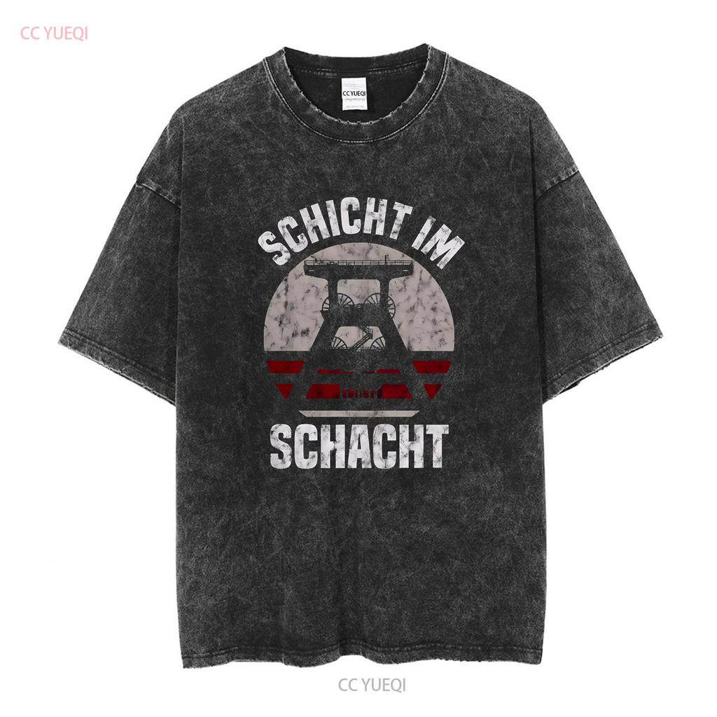 Ruhr Area Ruhrpott T Shirt Long or Short Sleeves Vintage Washed Breathable Soft Versatile Stretched Comfortable Graphic