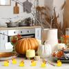 200/100ks Podzimní Mini Kachničky Podzimní Mini Pryskyřičná Dýňová Kachnička Miniaturní Soška Kachničky Stolování DIY Díkůvzdání Halloweenská Párty Dekorace