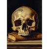 Dark Academia Art Skull Gothic Vanitas Flower  Poster Prints Canvas Painting Wall Art Picture for Living Room Home Decor