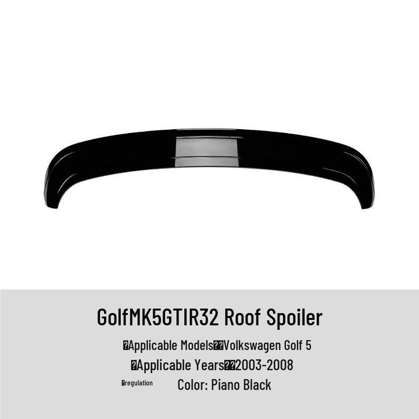 Volkswagen Golf MK5 GTI/R32 Custom Kit: Heckspoiler, Frontlippe, Dachspoiler, Seitenschweller, Heckdiffusor.
