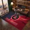 Boston Red Sox Personalized Crystal Velvet Carpet, Customized Name Text Soft Anti‑Slip Rug for Living Room Bedroom