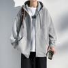 Autumn Winter Hooded Cardigan Sweatshirt for Men  New  Trendy Brand Loose Casual Jacket Top