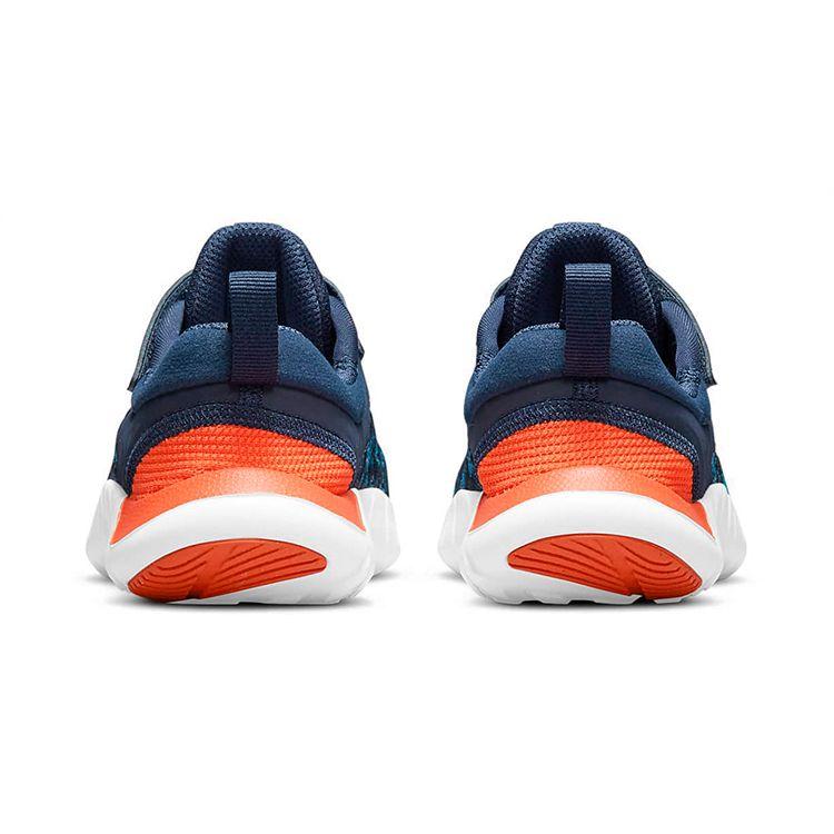 Nike Free RN 2021 Low Top Kids Running Shoes Kids Sneakers Blue Orange CZ3996-410