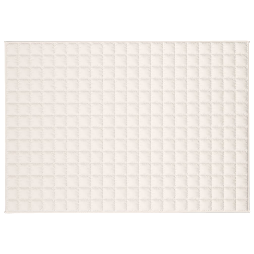 Vidaxl Weighted Blanket, Cream, 138X200 Cm, 10 Kg, Fabric
