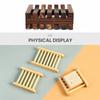 Hollow Slat Wood Soap Dish Quick Drain Bathroom Storage Practical Soap Rack  Hotel Washroom