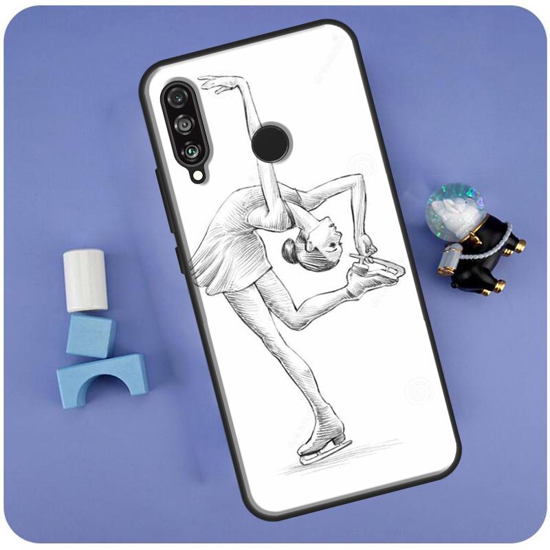 Figure Skating Dance For Huawei Nova Y70 Y60 Y90 Y61 Y91 Nova 9 10 SE 11 Pro 5T 11i 8i 3i P20 P30 P40 Lite Case