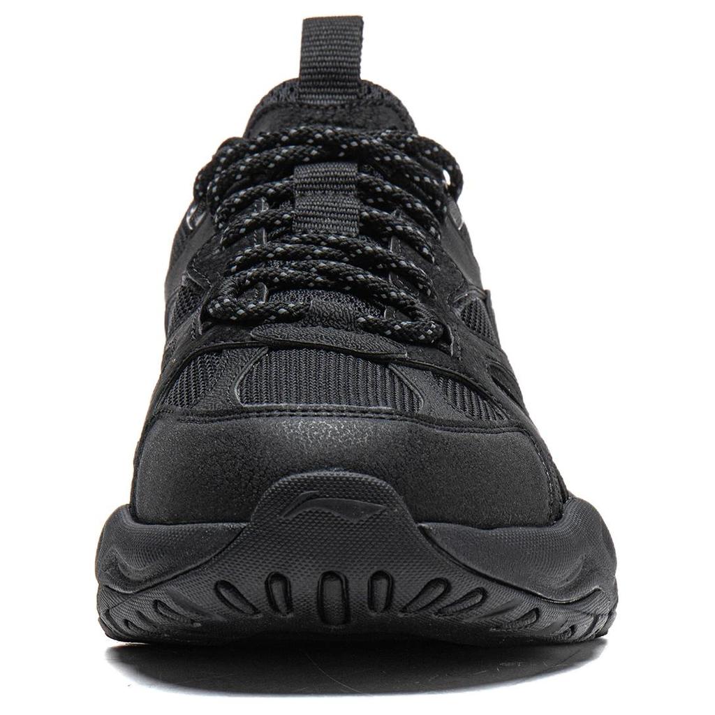 Li-Ning Seagull Minimalist Comfortable Durable Lightweight Low-Top Dad Shoes Men Sneaker Black AGCW201-2