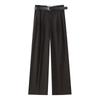 Kaslead New Arrival Women's Clothing Fashion Style Fashion Minimalist Multicolor with Belt Double Pleated Pants 4661405
