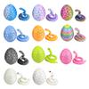 3D Printed Snake Egg Figurine Movable Joints Snake Figure Desk Fidget Toy Egg with Articulated Snake Inside Decoration Ornament