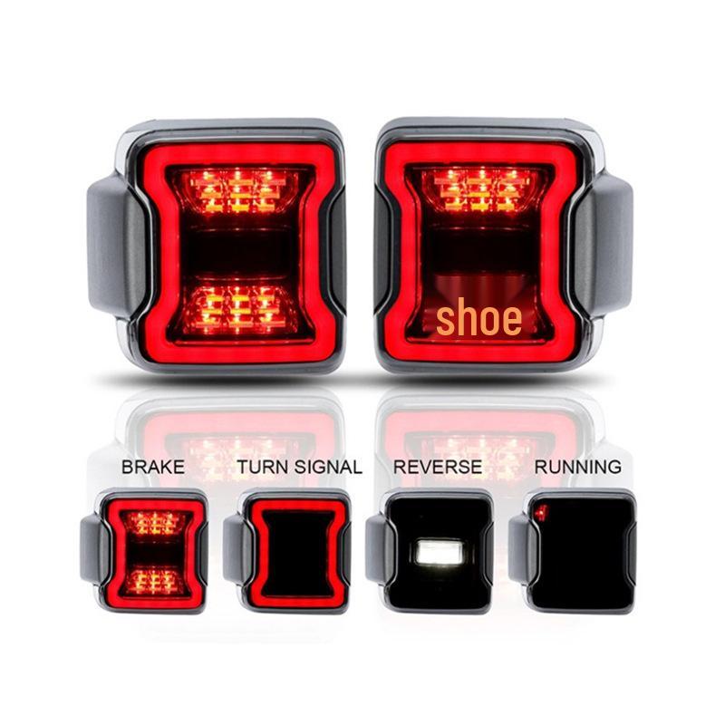 Smoked Black Style Taillights for Wrangler JL: Modified Rear Lights