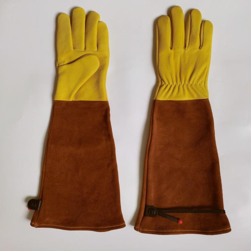 Sheepskin Garden Gloves Horticultural Labor Protection Anti Stab Anti Cut Long Beekeeping Argon Arc Welding Gloves Comfortable