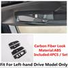 Car Door Armrest Window Lift Button Panel Cover Trim For Mitsubishi Outlander  - 2026 ABS Carbon Fiber / Black Accessories