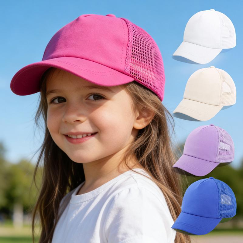 Summer Baby Baseball Cap Mesh Cotton Kids Sun Hat for Boys Girls Accessories Sports Travel Casual Children Baseball Caps 2-5Y