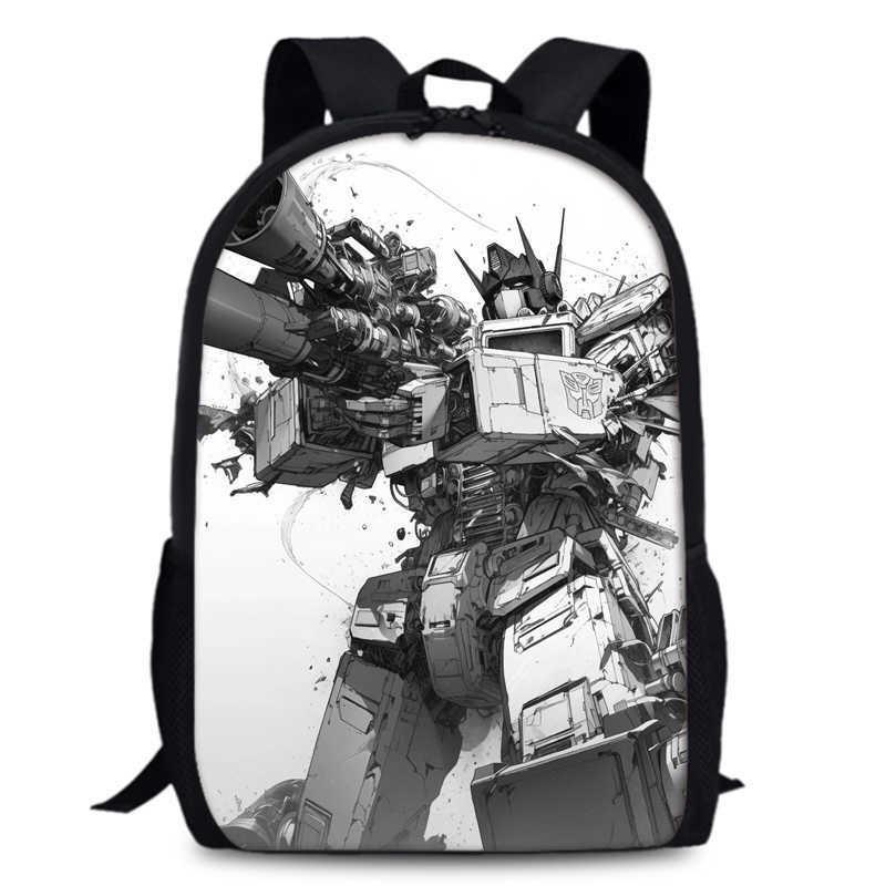 Transformers One 15-inch Durable Polyester Backpack For Students Unisex School Bag