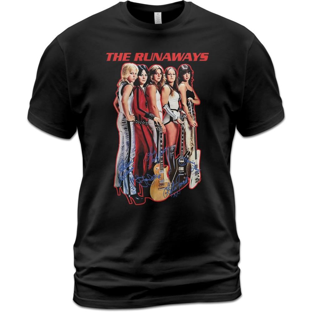 Rock Music Live in Japan T-Shirt The Runaways Tee Joan Jett Classic Unisex T-Shirt XXL