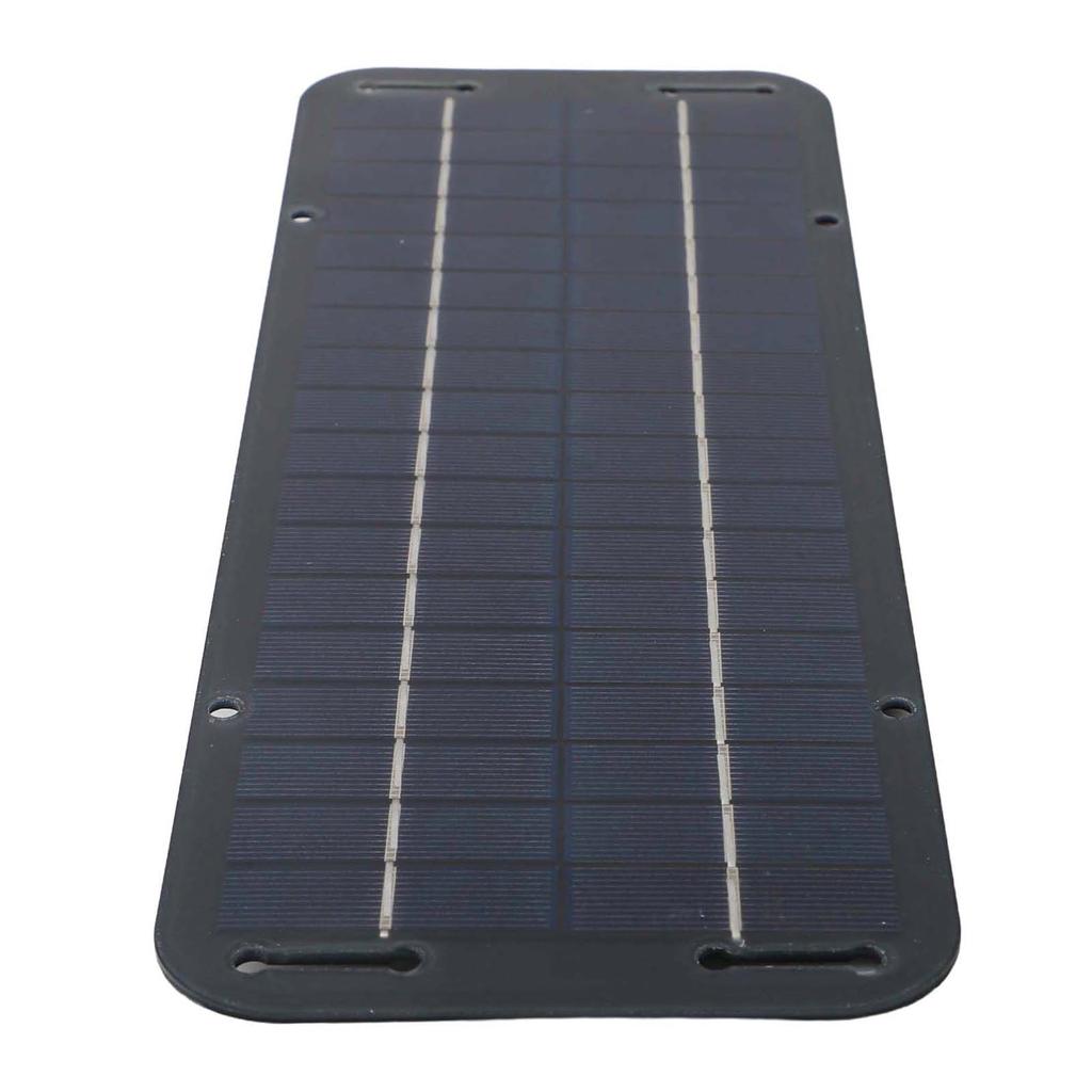 Portable Solar Panel Kit High Efficiency Solar Panel Solar Trickle Charger 12V Car Charger Double-Headed Clip USB Female Cable