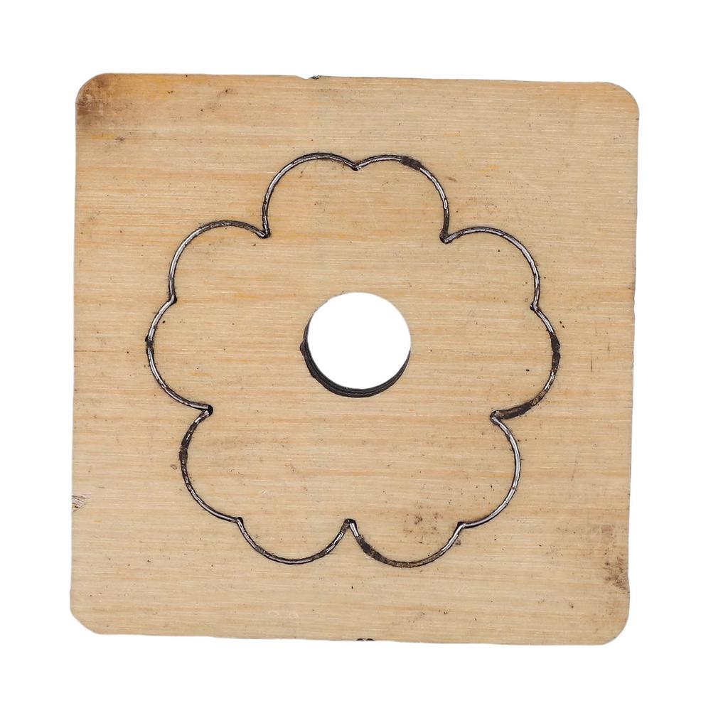 Flower Leather Cutting Die Carbon Steel Leather Craft Punching Mold for Keychain Bag Decoration 50mm/19.69in