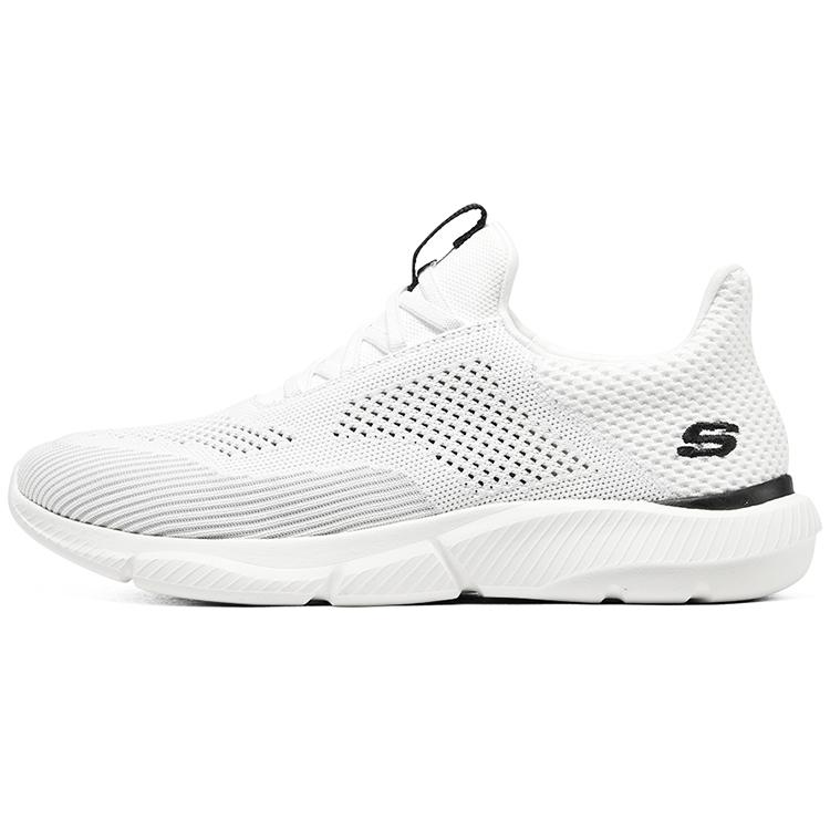 Skechers Ingram Comfortable Versatile Low-Top Running Shoes Men sneakers White Black 210281-WBK 41