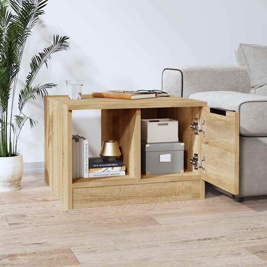 Coffee Table Sonoma Oak 50x50x36 cm Particle Board
