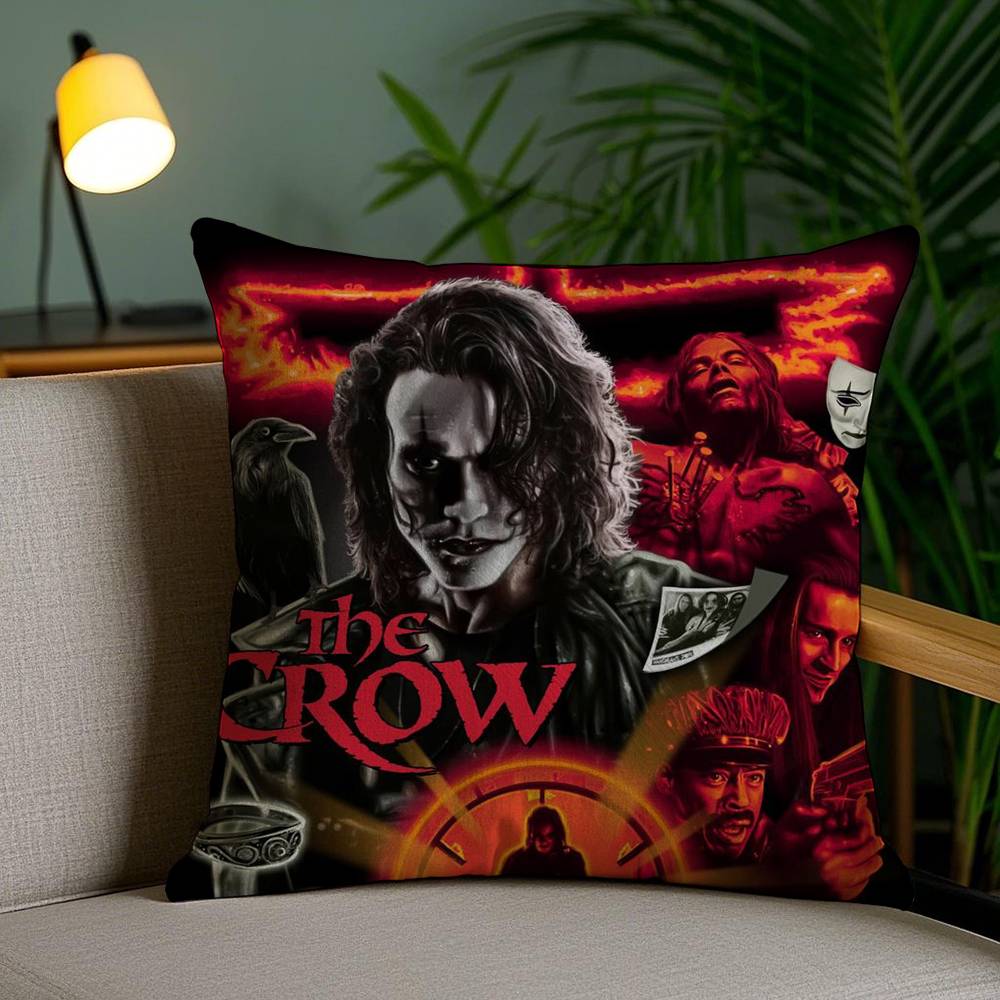 Pillow Case R-Raven C-Crow Movie Sofa Short Plush Double-sided HD Printing Room Home Office Gift Cushion Cover