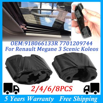 2/4/6/8PCS Sunroof Slider Repair Clips Fits For Renault Megane 3 Scenic Koleos Auto Part 918066133R 7701209744 Car Accessories