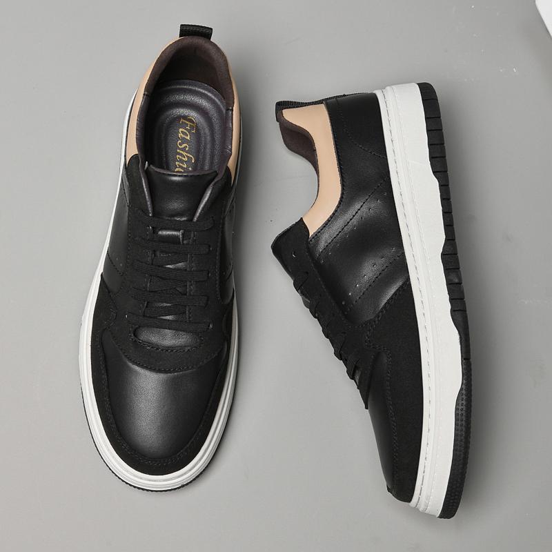 Pantofi sport pentru bărbați de înaltă calitate, din piele naturală, respirabili, lucrați manual, Tenis Masculino, de lux, de brand, pentru skateboard