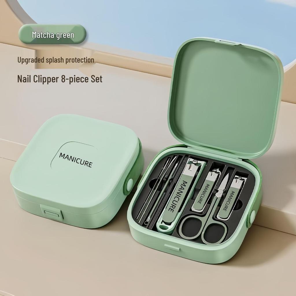 Portable Anti-Splash Nail Clipper & Manicure Set