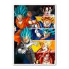 Japanese Modern Anime Retro Dragon Ball Poster Goku Gohan Vegeta Piccolo Friza Canvas Painting Print Wall Art Children Gift