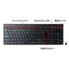 Sanwa Supply Keyboard Wireless USB Connection Rechargeable Slim Black Type-C SKB-WL31CBK