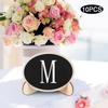 10Pcs Wood Mini Display Blackboard Art Craft Desktop Message Board Ornament for Wedding Decor