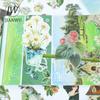 JIANWU 20 Sheets/book Vintage Plant Flower Character Landscape Material Collage Sticker Book Creative DIY Journal Stationery