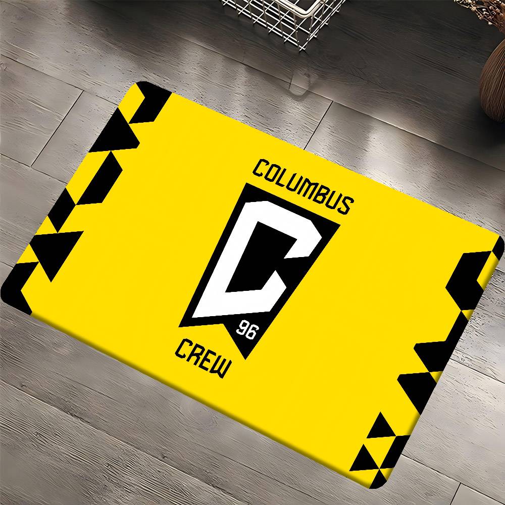 C-Columbus Crew SC Bathroom Mat Anti-slip Absorb Water Long Strip Cushion Bedroon Mat Welcome Doormat