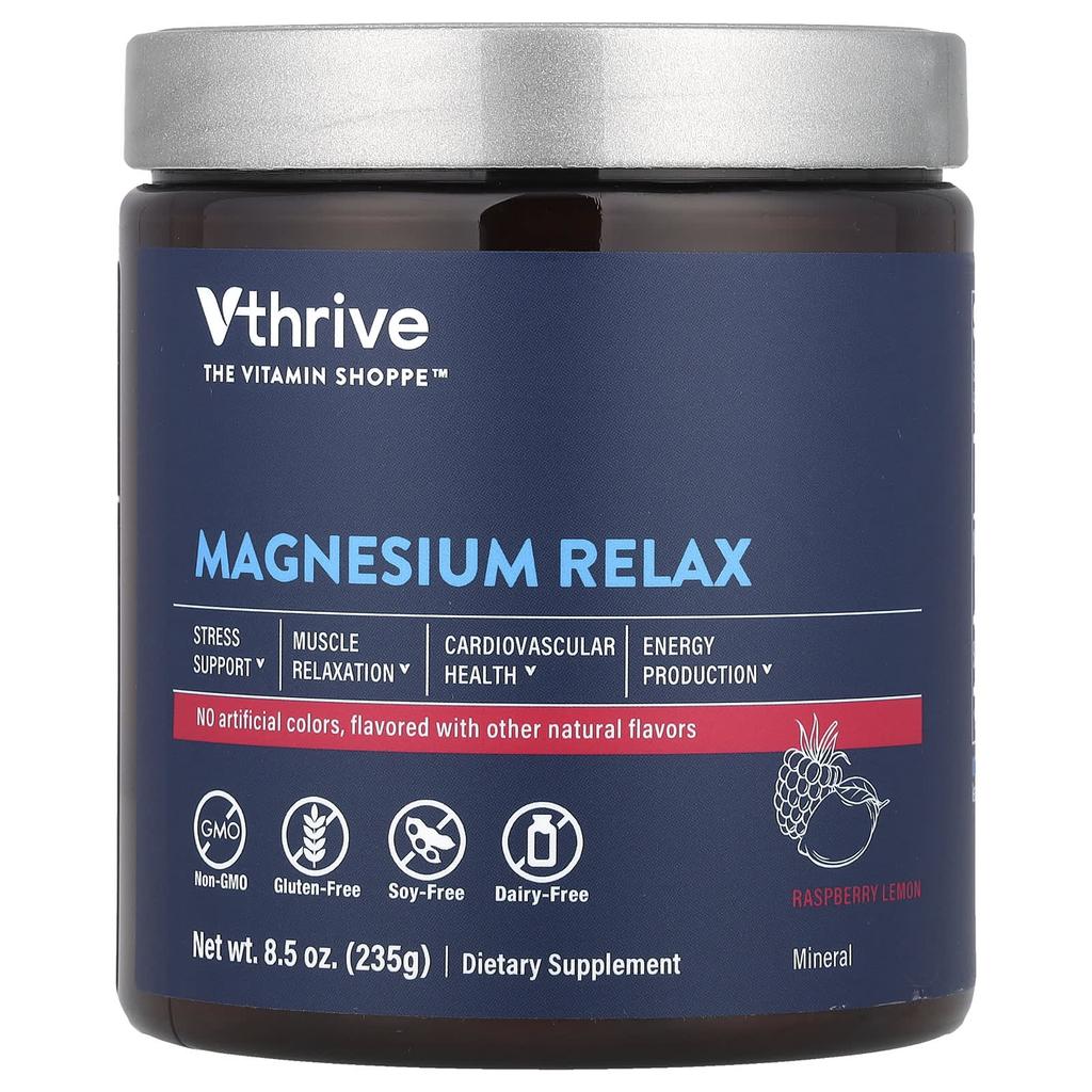 Magnesium Relax, Raspberry Lemon Flavor, 235G(8.5Oz)