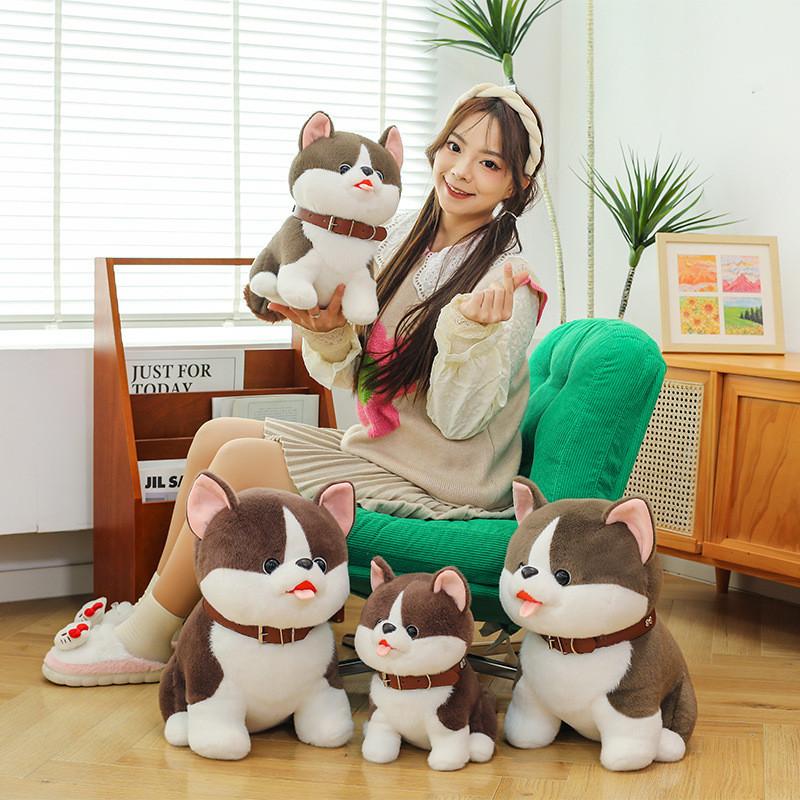 Dog Collar Cute Plush Toy Cartoon Doll Girls Children Birthday Festival Gift