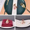 Christmas Snowman Napkin Rings Set of 8, Xmas Napkin Rings for Dining Table Setting, Dinner Tables Rings for Weddings, Family, Christmas,