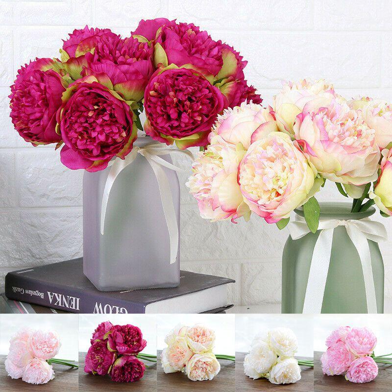 Elegant Artificial Silk Peony Flowers With High Realistic Appearance For Home And Wedding Decor
