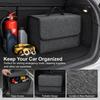 Thick Felt Auto Trunk Storage Bag Firm Handle Large Capacity Foldable Organizer for Travel Camping Grocery Transport