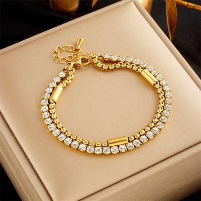 Stainless Steel Chains Bracelet for Women Girls Wrist Jewelry Gifts
