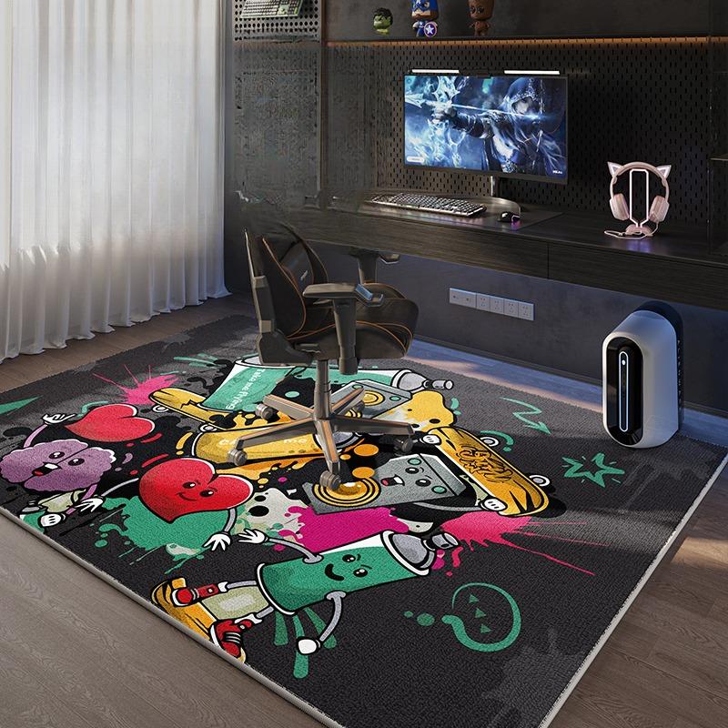  Fashion Esports Luxury Carpet Living Room Sofa Bedroom Bedside Study Entrance Floor Mat Non-slip Home Decor Modern Rug