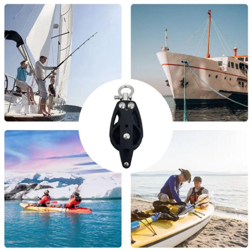 Nylon Stainless Steel Pulley Block Efficient Bearing Design Lifting Pulley  Gym Equipment